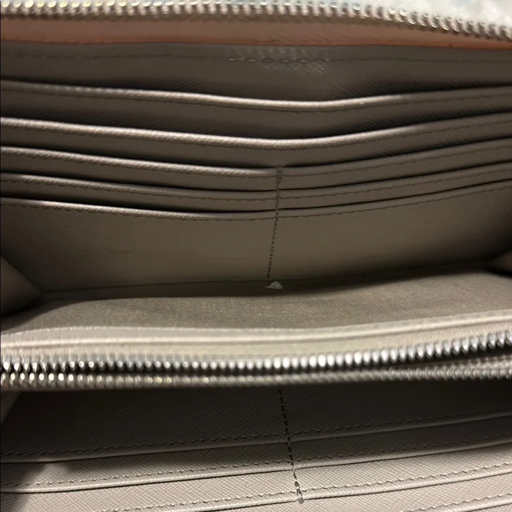 Lacoste Pink Leather Wallet with Zip-Around Design